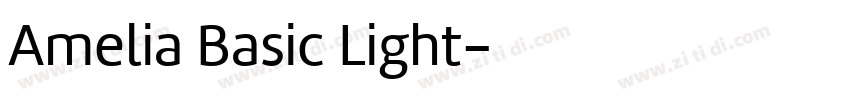Amelia Basic Light字体转换 Amelia Basic Light字体转换